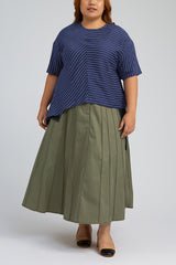 Navy Blue Striped Balint