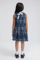 Navy Embroidered Taylen