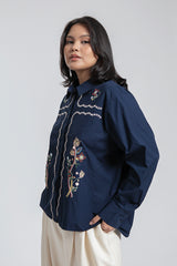 Navy Embroidery Efta