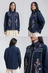 Navy Embroidery Efta