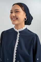 Navy Embroidery Nadra