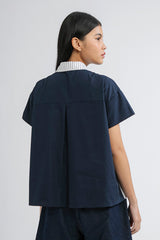 Navy Striped Forli - Defect Sale