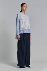 Navy Striped Azalya - Defect Sale