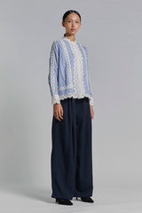 Navy Striped Kamelya