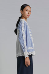 Navy Striped Kamelya