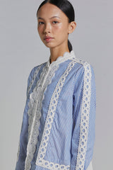 Navy Striped Kamelya