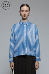 Navy Striped Monday Shirt