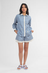 Navy Striped Ocean Maurea