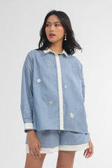 Navy Striped Ocean Maurea