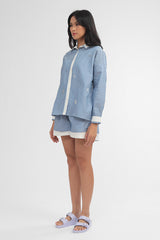 Navy Striped Ocean Maurea