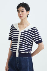 Navy Striped Tinsel
