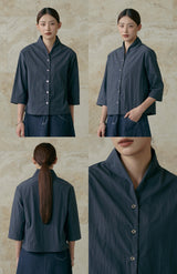 COTTONINKSTUDIO - Navy Graf