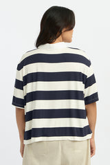 Navy Striped Porlan