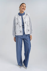 Off-white Embroidered Anara