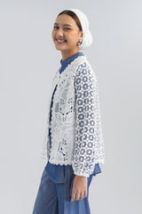 Off-white Embroidered Anara