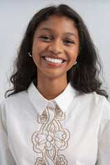 Off-white Embroidery Shazi