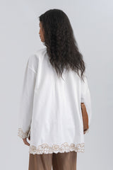 Off-white Embroidery Shazi