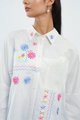 Off-white Flower Embroidery Devon - Defect Sale