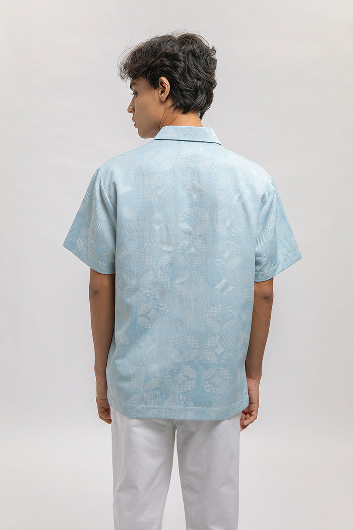 Aksara Kawung Biru Muda