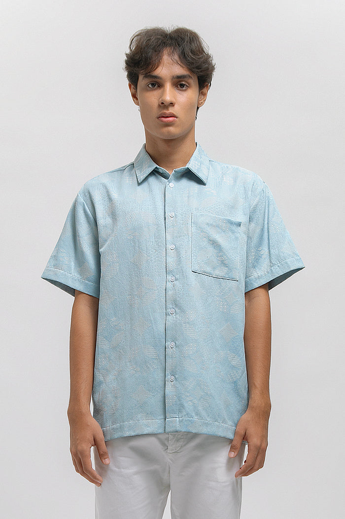 Aksara Kawung Biru Muda