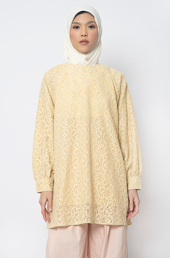 Syaline Hijab - Ava Blouse Yellow