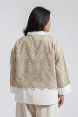 Beige Embroidered Kalea