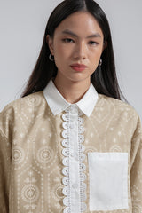 Beige Embroidered Kalea