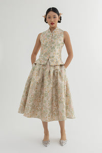 Beige Floral Lian