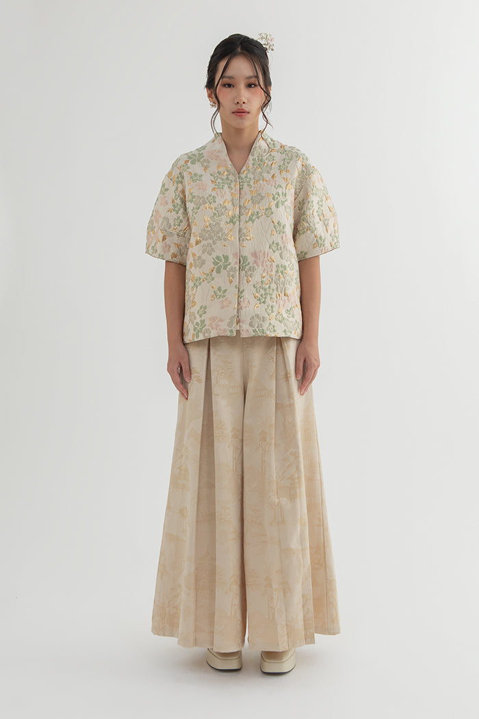 Beige Floral Rui