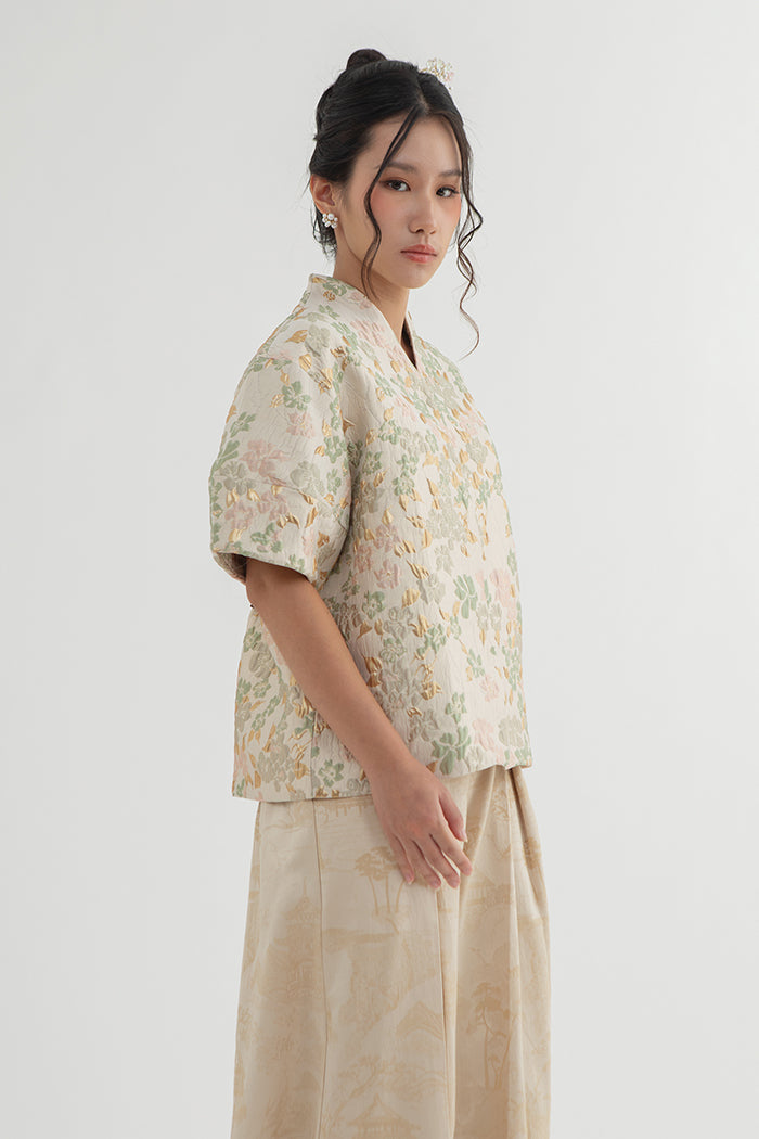 Beige Floral Rui