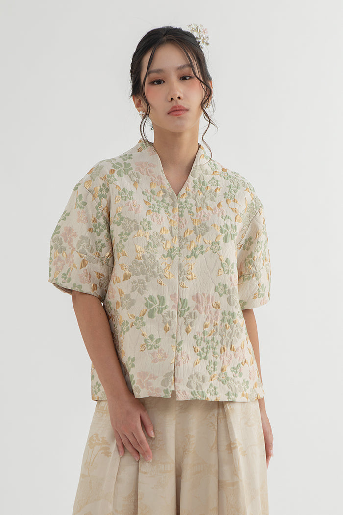 Beige Floral Rui