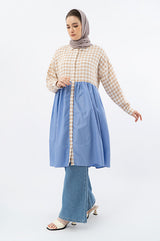 Defect Sale - Beige Gingham Emmeline