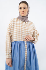 Defect Sale - Beige Gingham Emmeline