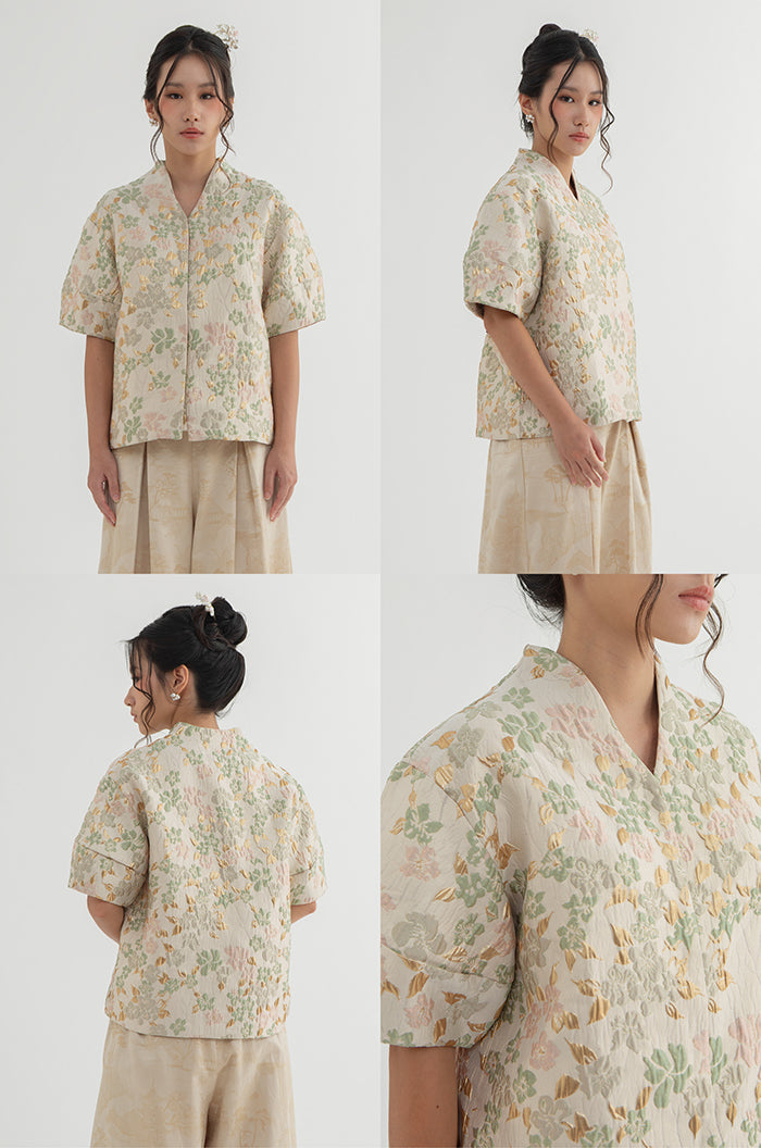 Beige Floral Rui