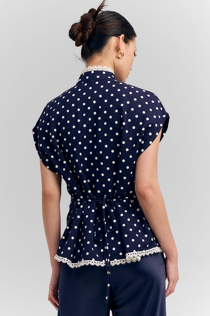 Betari Polka Biru Laut