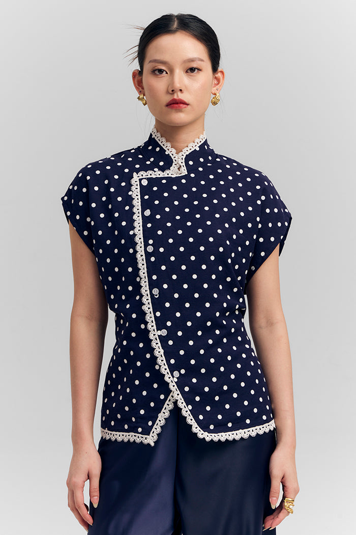 Betari Polka Biru Laut