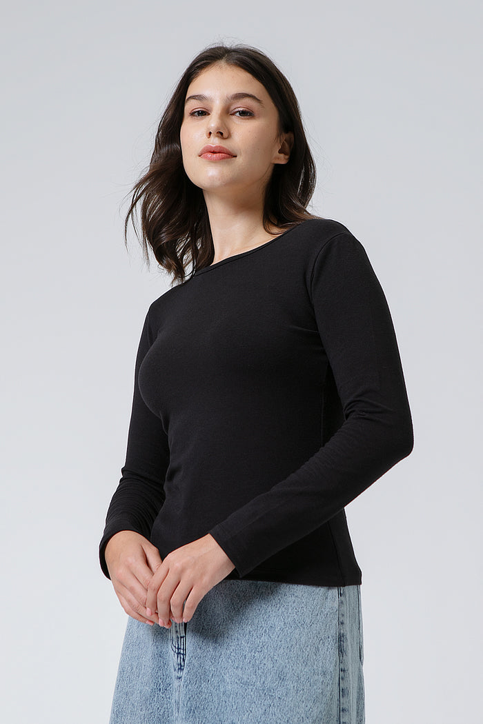 Black Slim Fit Tee - Defect Sale