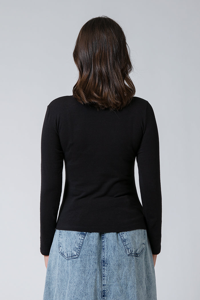 Black Slim Fit Tee - Defect Sale