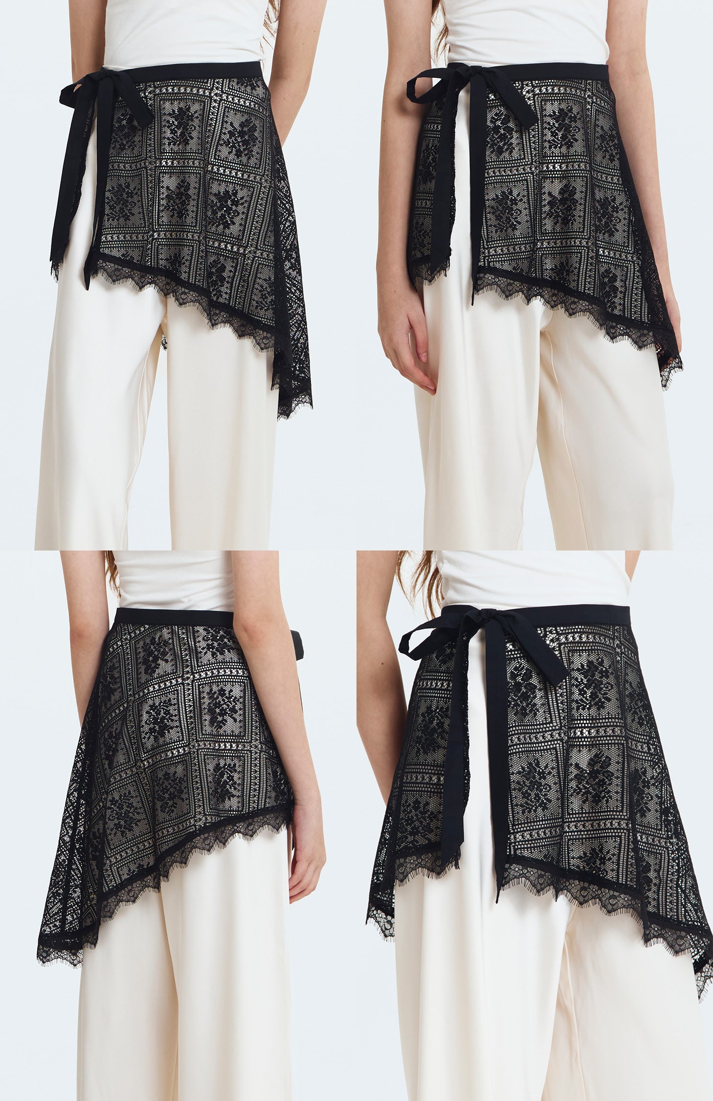 Black Lattice Lace Wisp