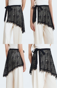 Black Lattice Lace Wisp
