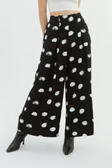 Black Polka Plume