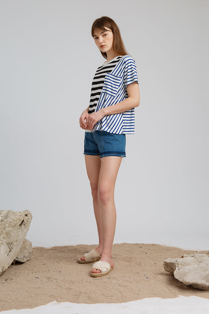 Black Striped Milena - Defect Sale