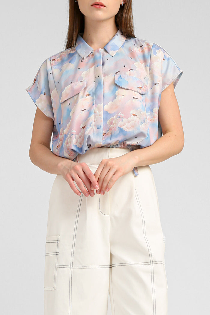 Blue Candy Clouds Morven - Defect Sale