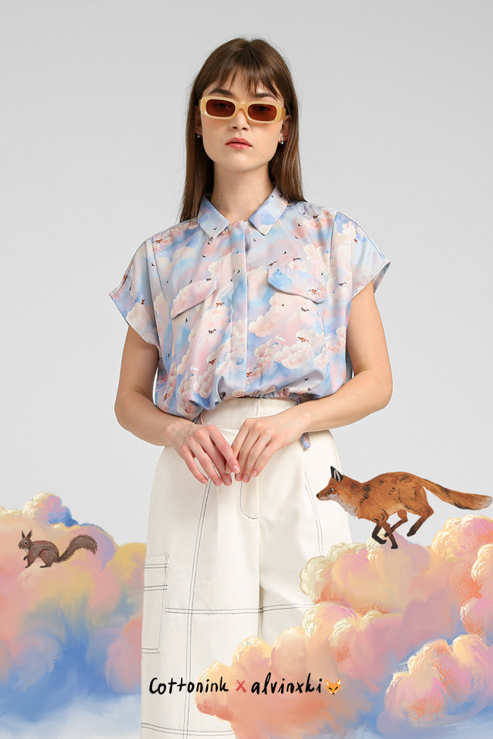 Blue Candy Clouds Morven - Defect Sale