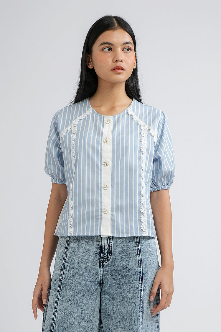Blue Striped Capua - Defect Sale