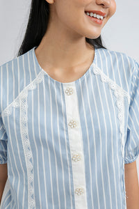 Blue Striped Capua - Defect Sale