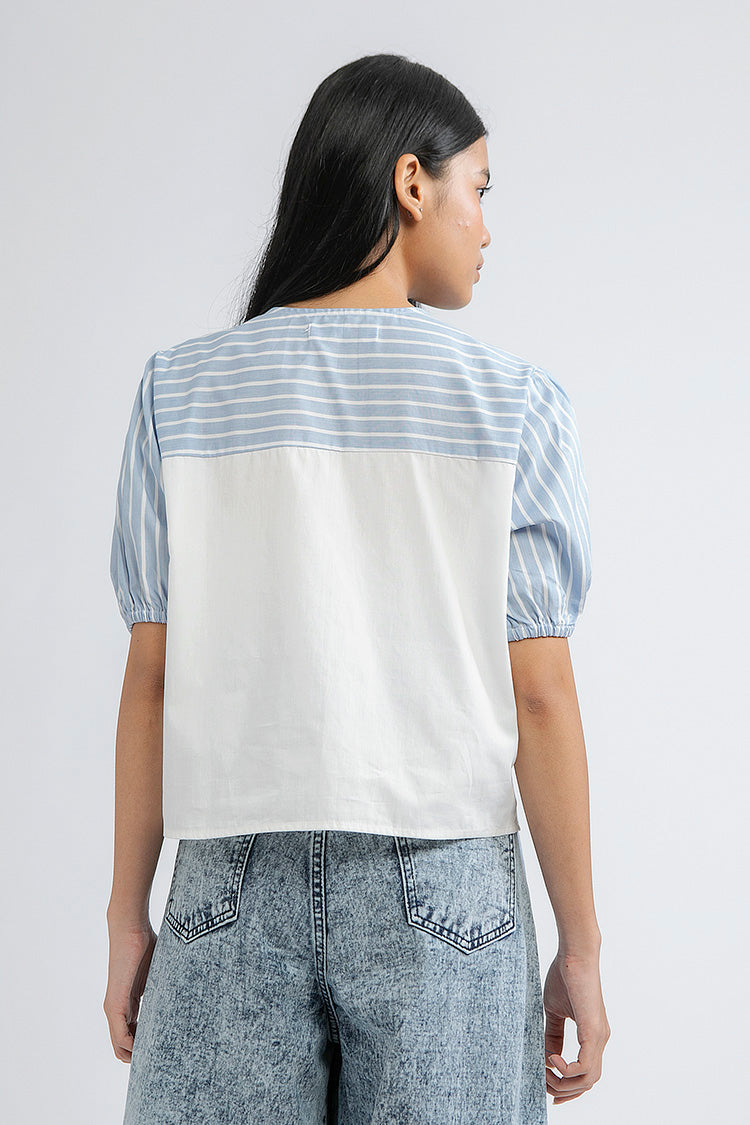 Blue Striped Capua - Defect Sale