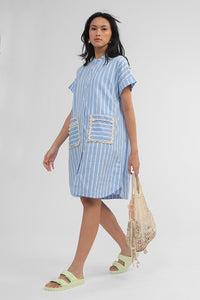 Blue Striped Savoy