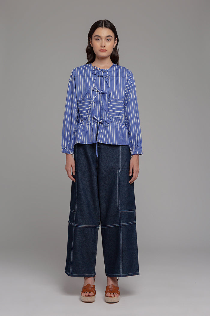 Blue Striped Tanesa