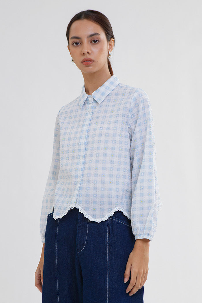 Blue Gingham Willa